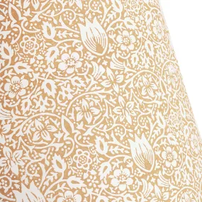14cm tall tapered  shade in sunflower Borage block printed card by Morris & Co.