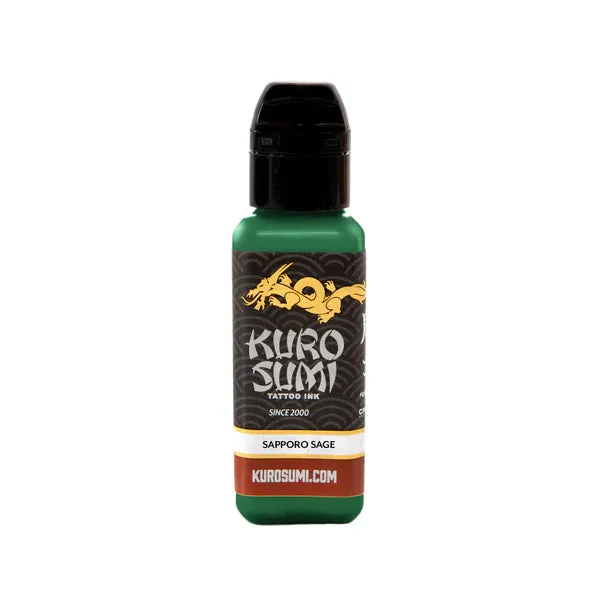 16 Color Primary Set #3  — Kuro Sumi Tattoo Ink — 0.75oz