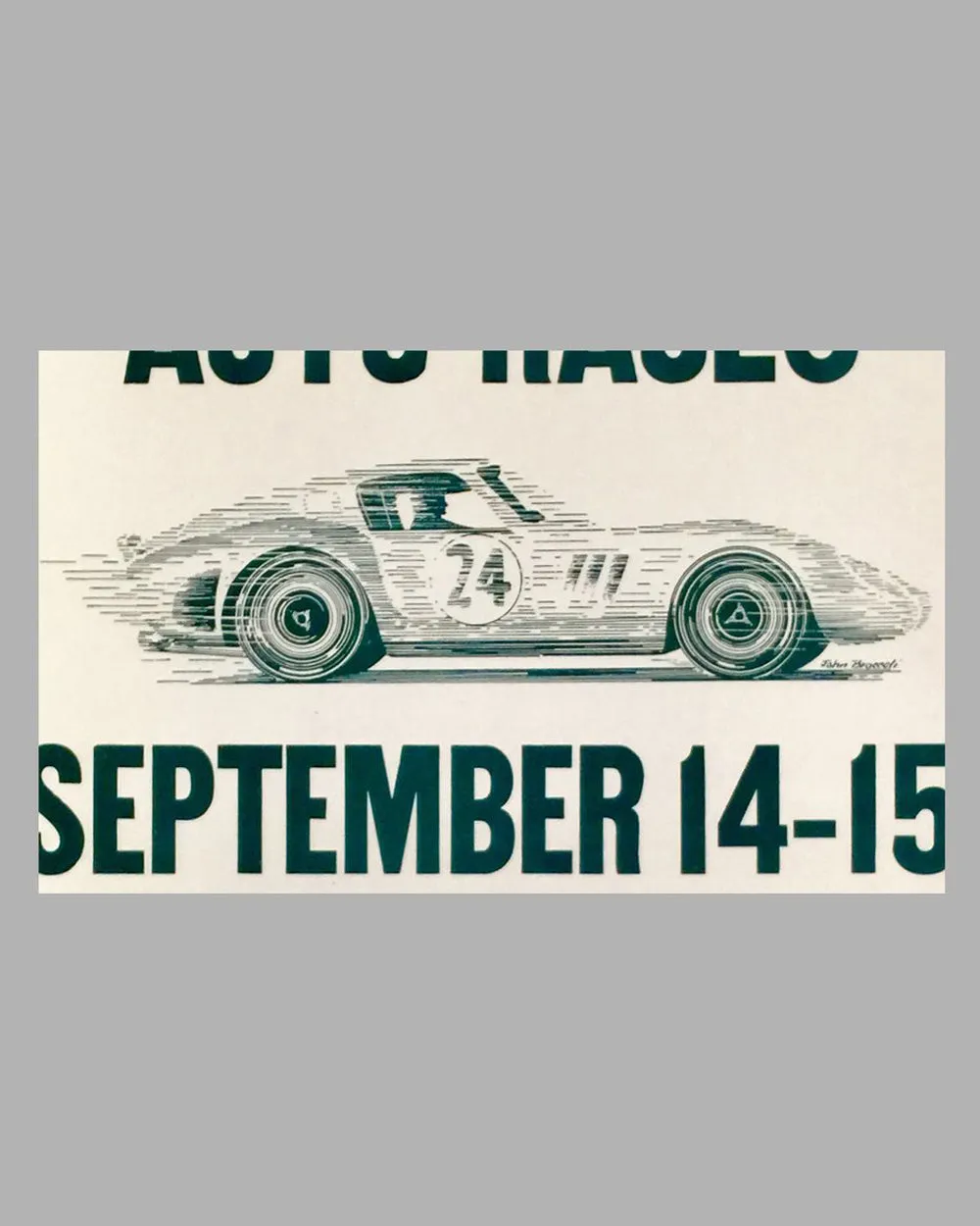 1964 500 Kilometer World Sports Car Championship Auto Races Poster