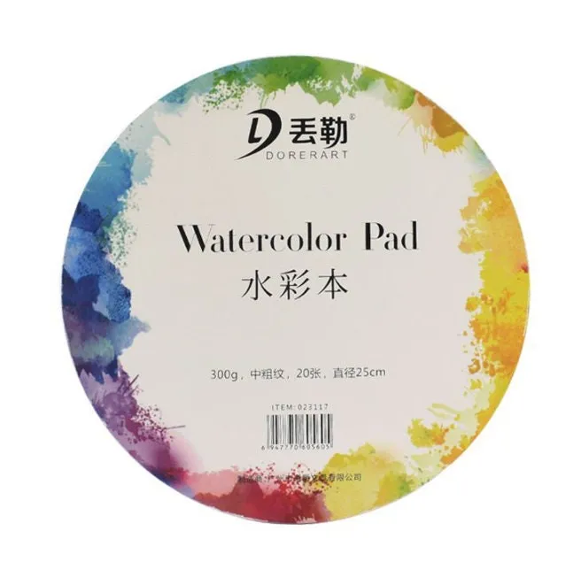 20 Paper for Round Watercolor Paper Art Calligraphy Paper Drawing Sketching Painting Paperboard Paper Board Vegan Calligraphy Cardstock