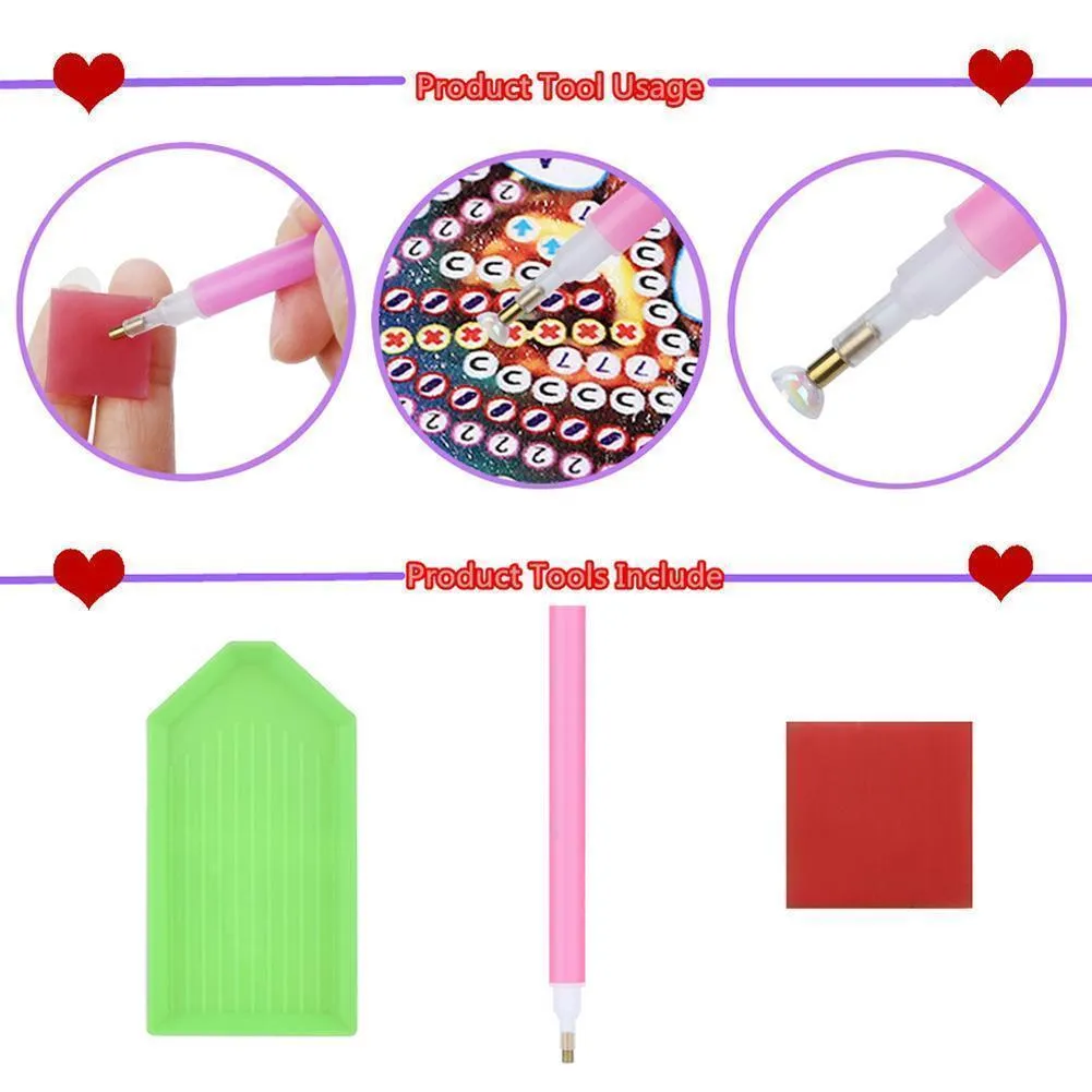5pcs Snow Mountain DIY Full Drill Diamond Painting