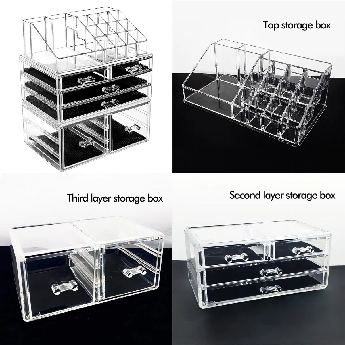 Acrylic Makeup Organizer case