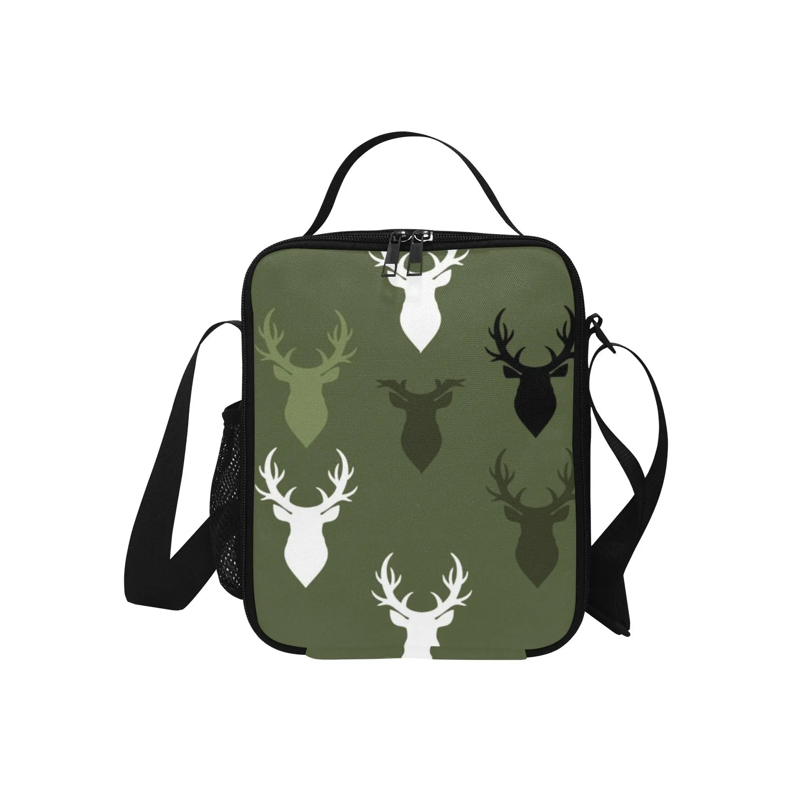 Buck Print Lunch Bag for Kids - Durable Nylon, Thermal Insulation