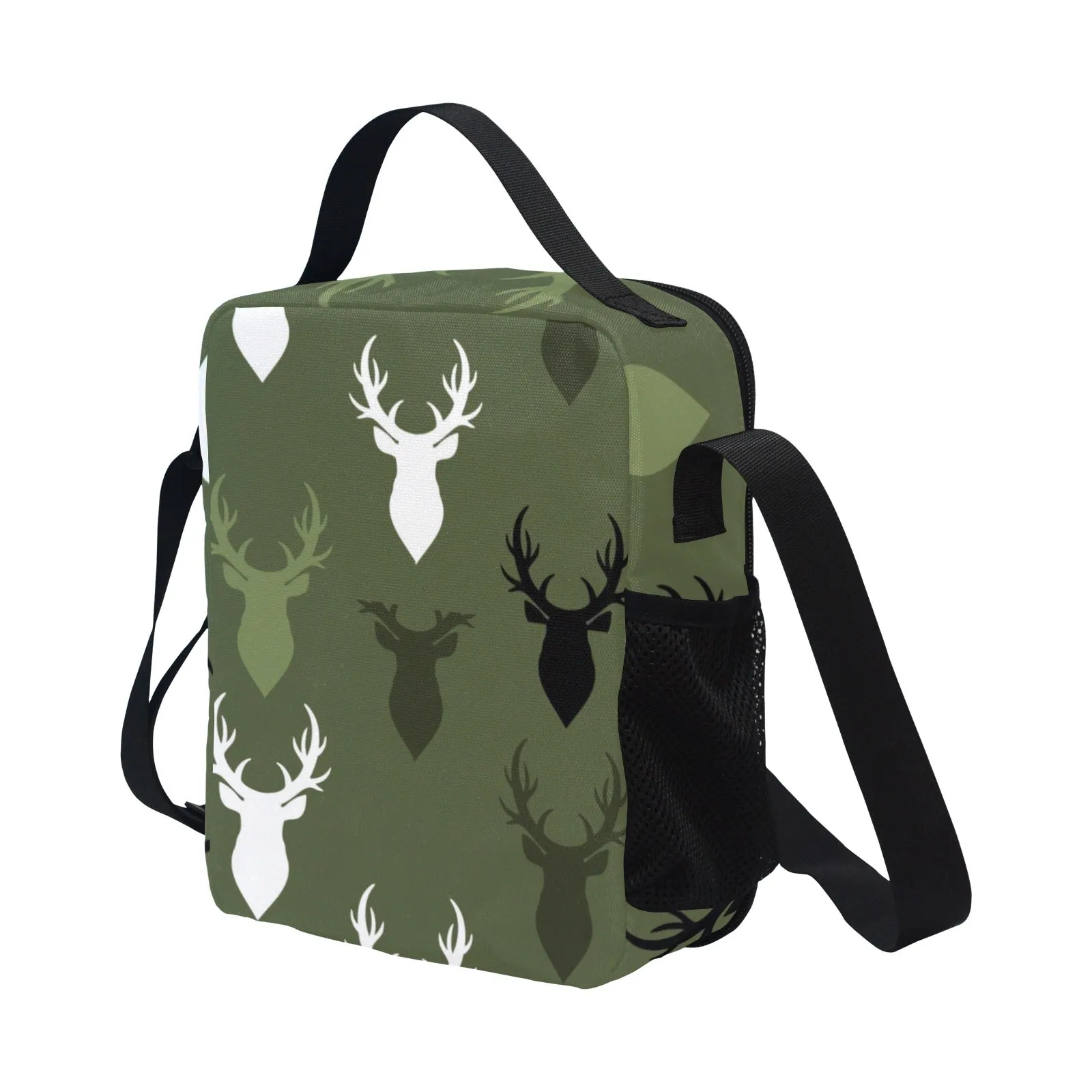 Buck Print Lunch Bag for Kids - Durable Nylon, Thermal Insulation