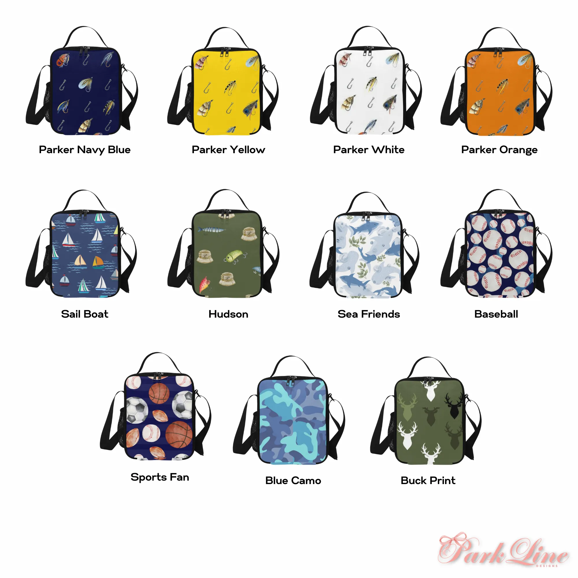 Buck Print Lunch Bag for Kids - Durable Nylon, Thermal Insulation