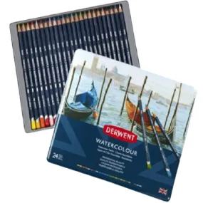 Derwent 48 Watercolour Pencil - May Green - (Tin of 24)
