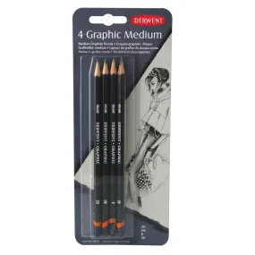 Derwent Graphic Pencils Blister of 6 - Medium