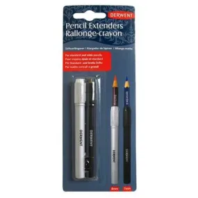 Derwent Pencil Extenders 2pk Standard & Wide