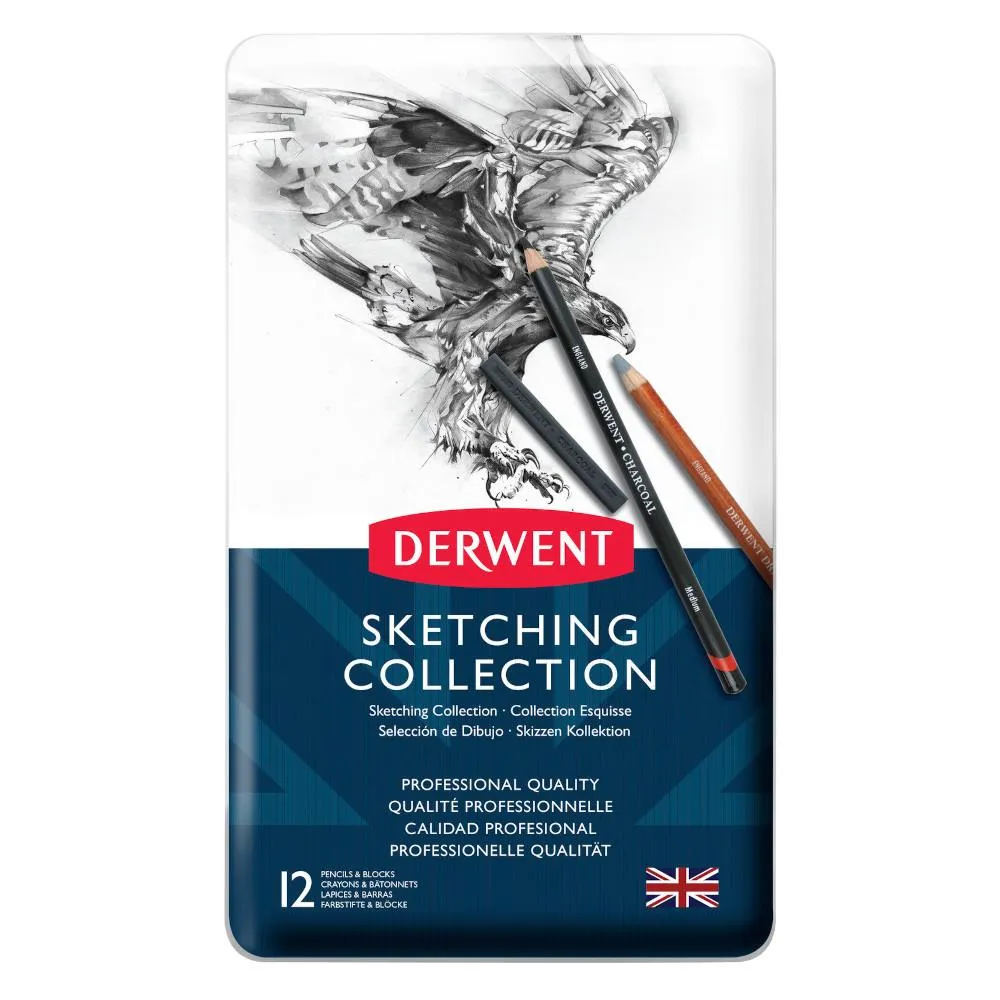 Derwent Sketching Collection 12 Tin Set