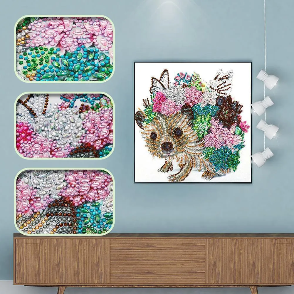 Dog  DIY Special Shaped Diamond Painting