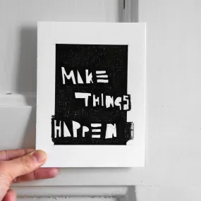 Drawing "MAKE"
