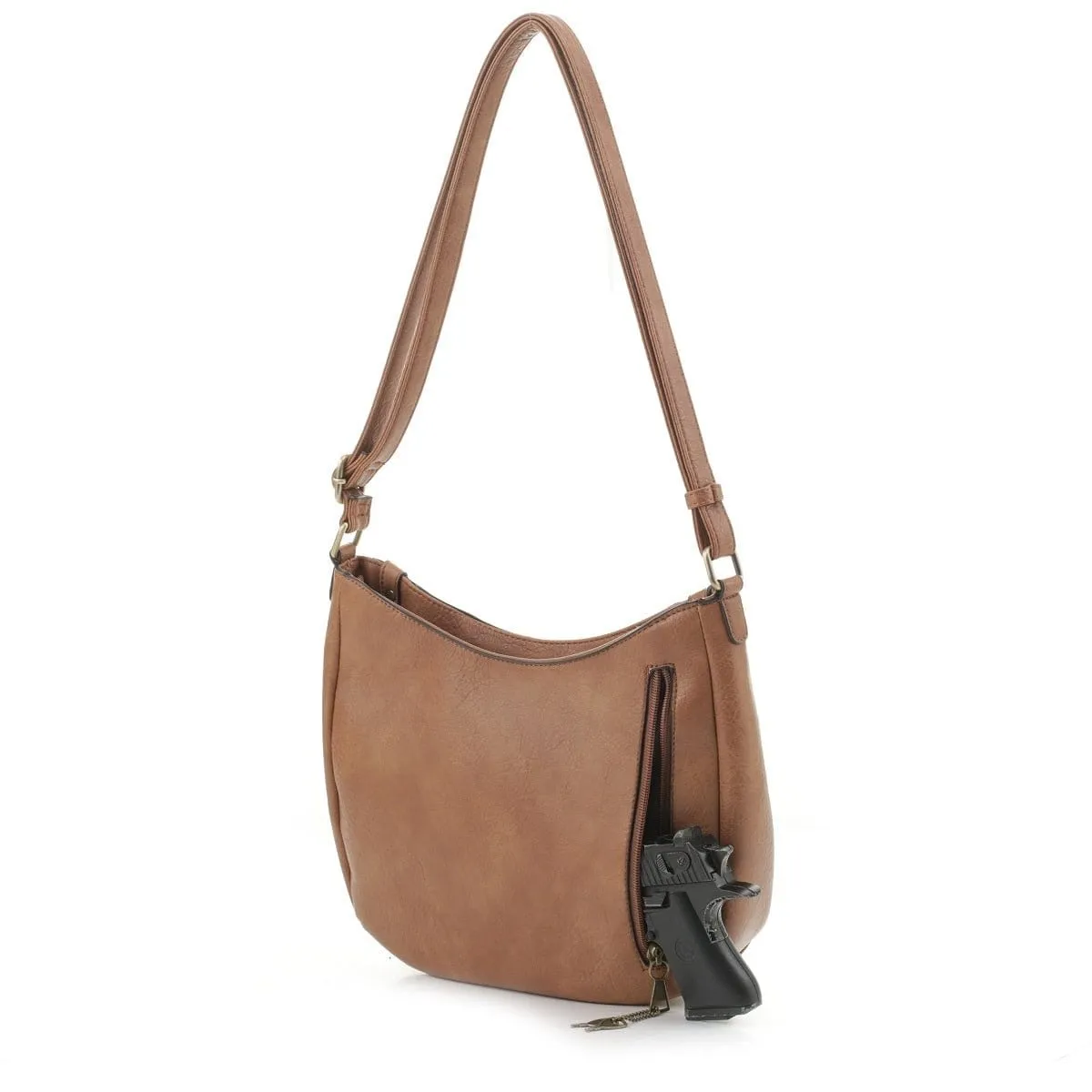 DSC31186LK Concealed Carry Hobo Crossbody Bag