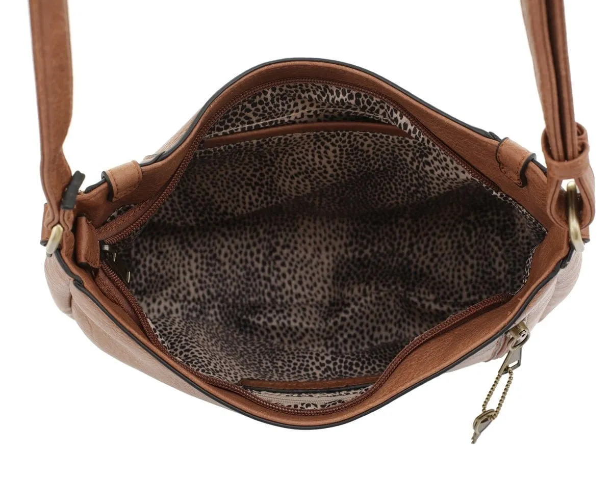 DSC31186LK Concealed Carry Hobo Crossbody Bag