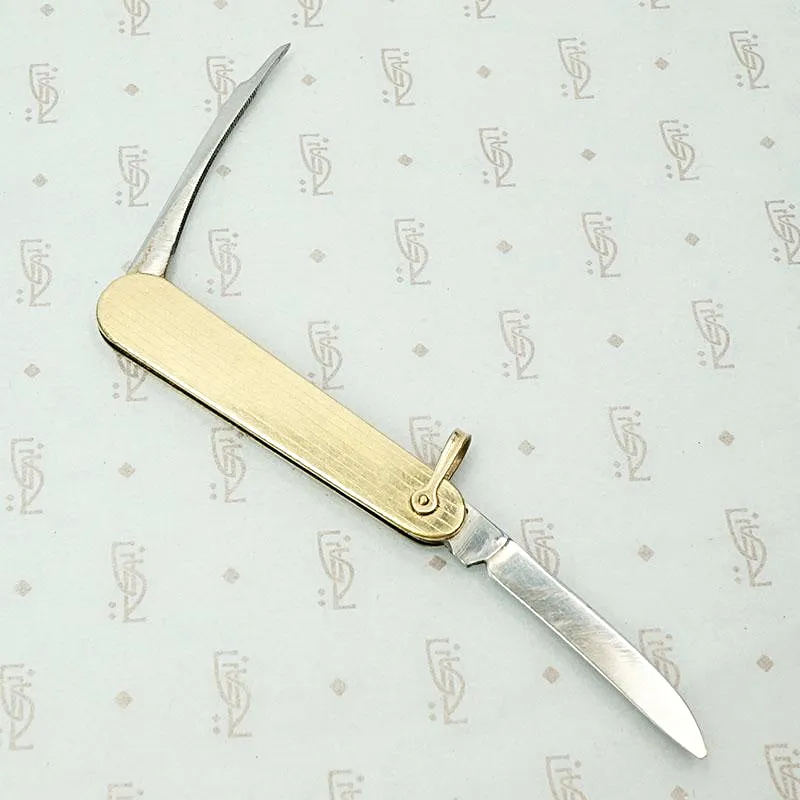 Edwardian Gold Filled Pinstripe Pocket Knife