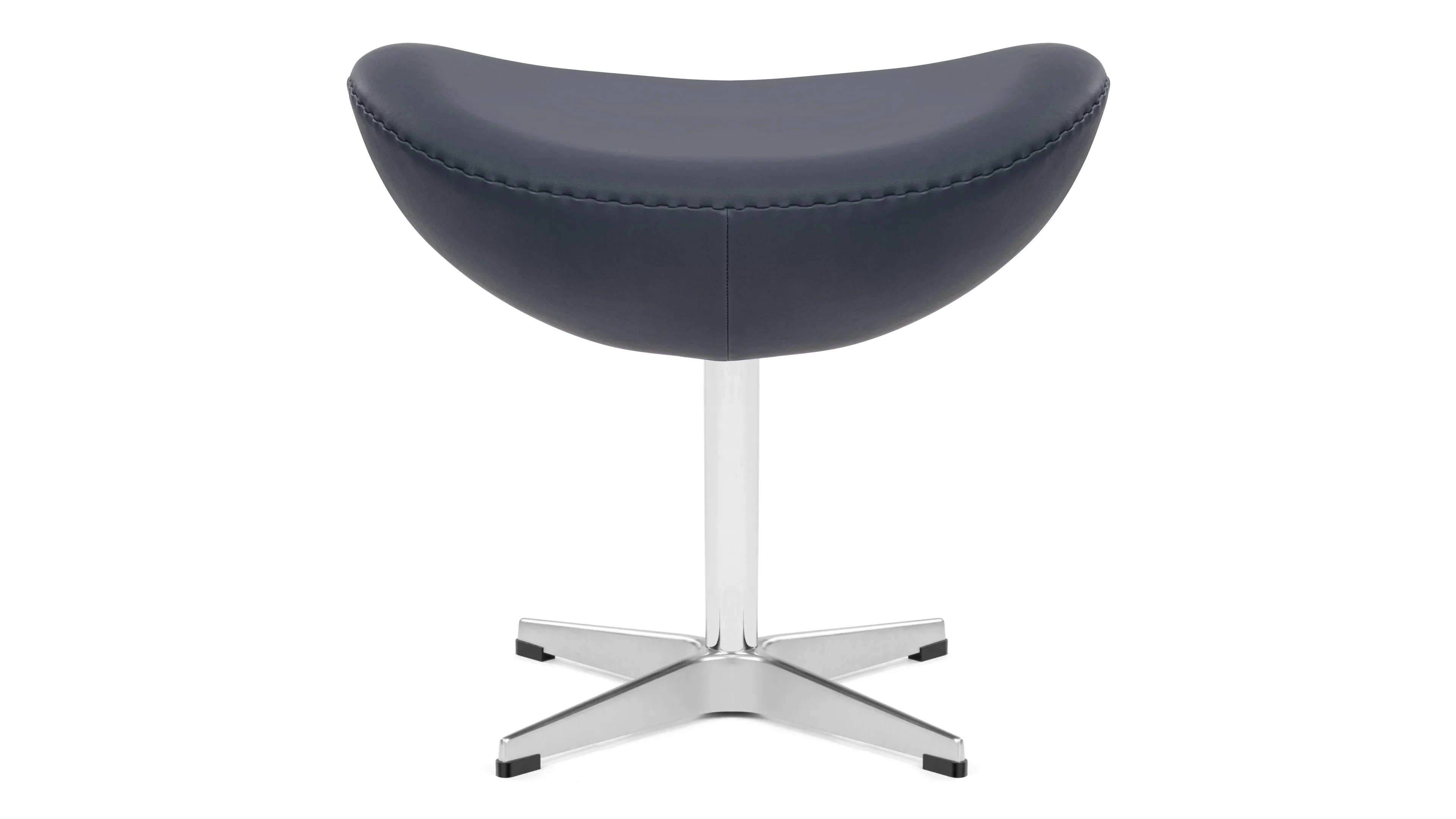Egg - Egg Ottoman, Vintage Blue Vegan Leather