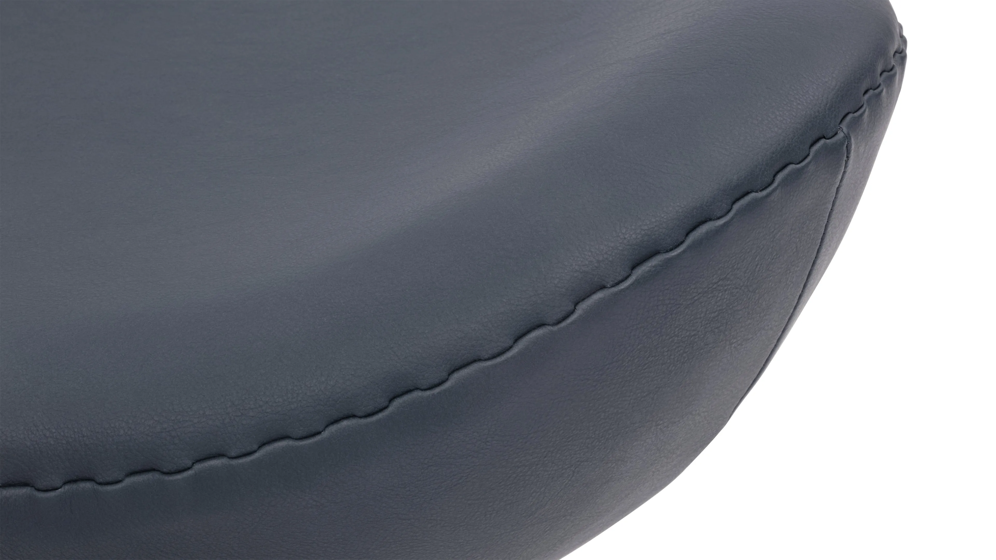 Egg - Egg Ottoman, Vintage Blue Vegan Leather