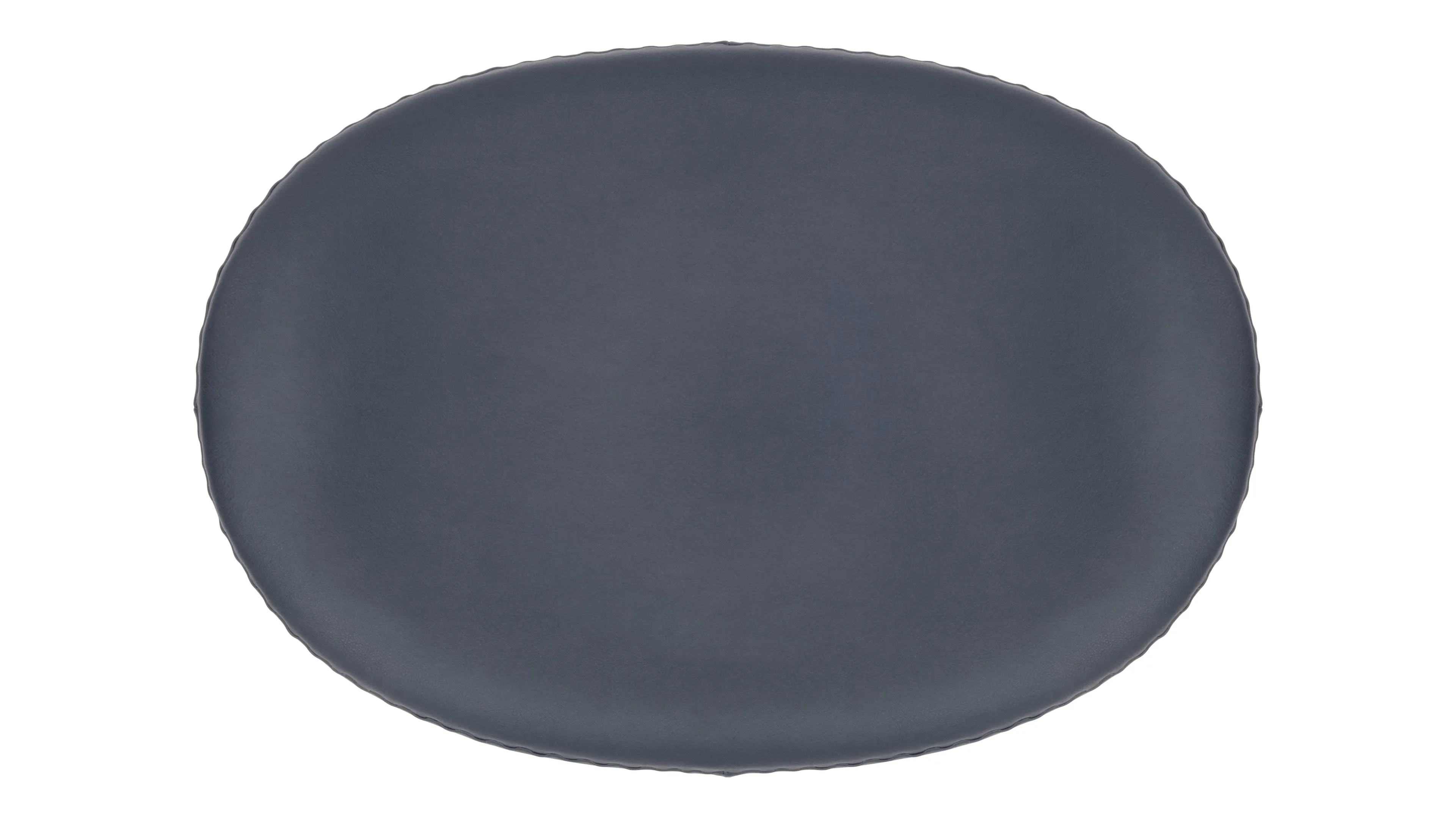Egg - Egg Ottoman, Vintage Blue Vegan Leather