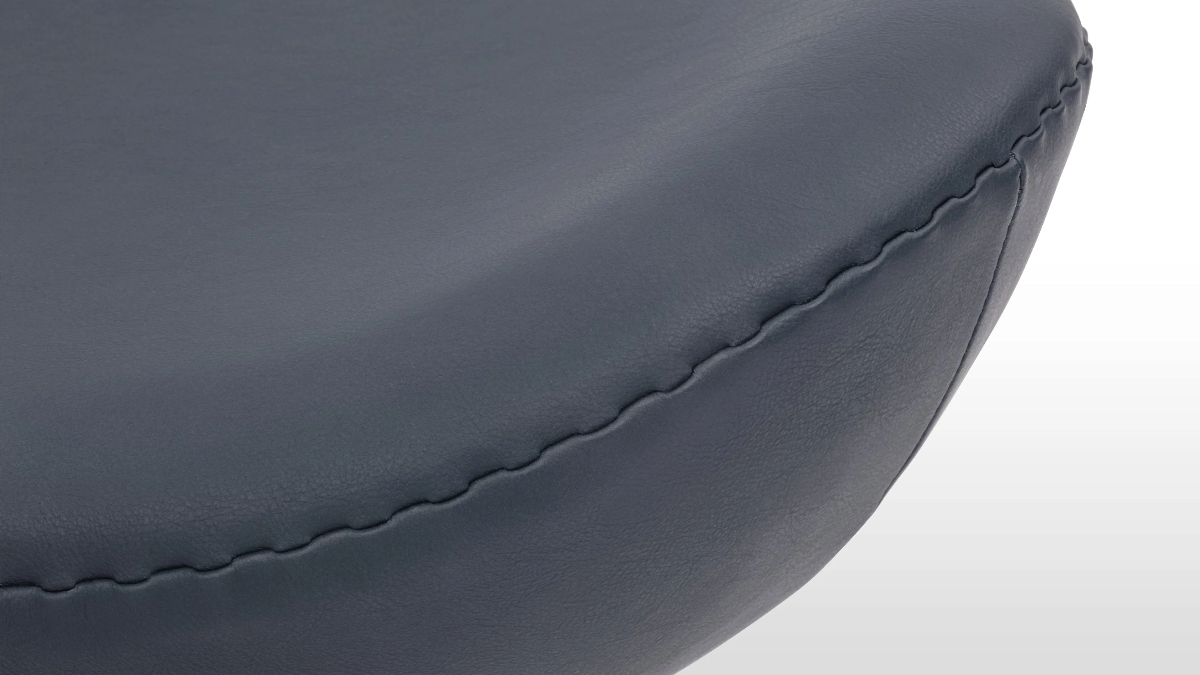 Egg - Egg Ottoman, Vintage Blue Vegan Leather
