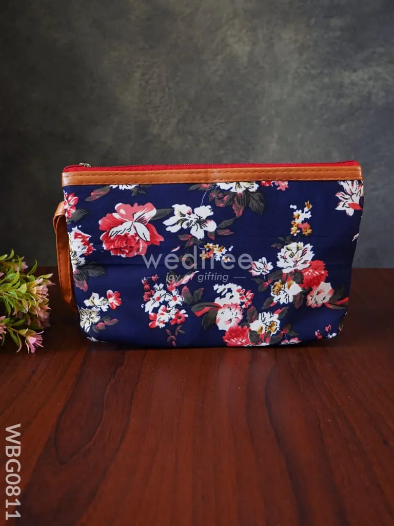 Floral Purse with Faux Leather - WBG0811