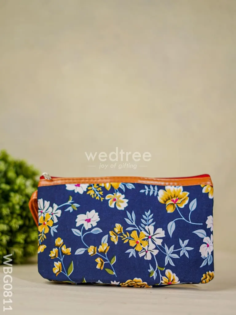Floral Purse with Faux Leather - WBG0811