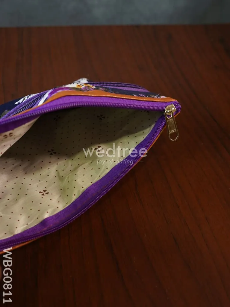 Floral Purse with Faux Leather - WBG0811