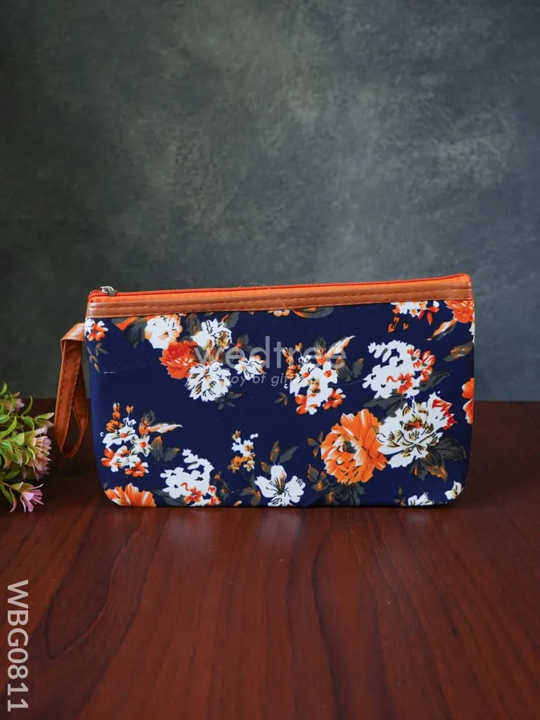 Floral Purse with Faux Leather - WBG0811