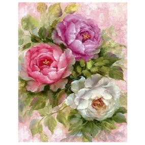 Flowers  5D DIY Round DrillDiamond Painting