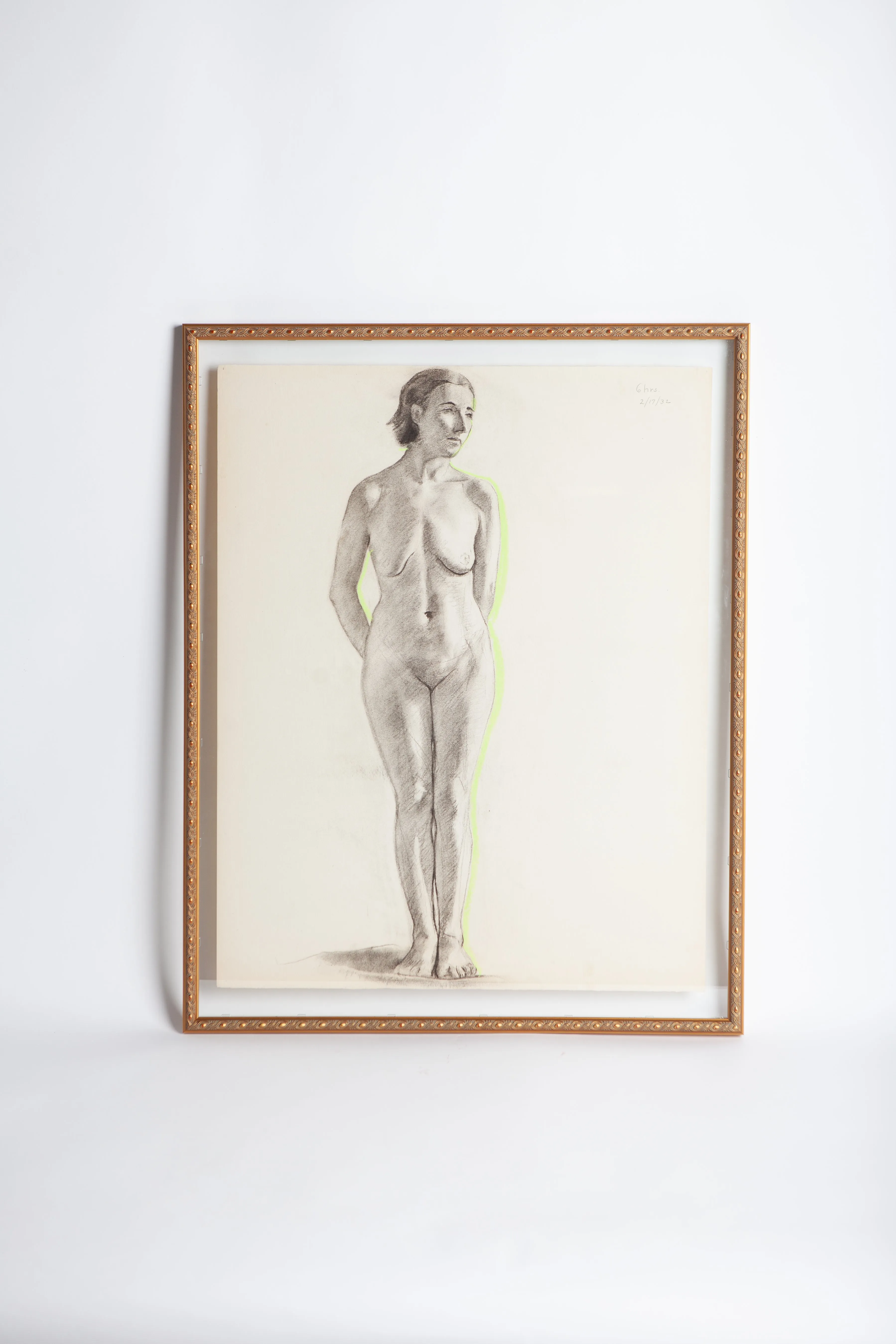 French Nude Drawing, Lady Standing