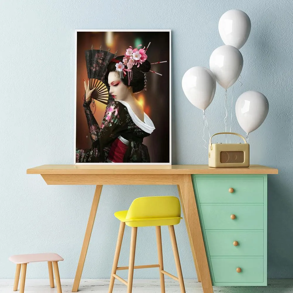 Geisha 5D DIY Full Drill Diamond Painting-30*40cm