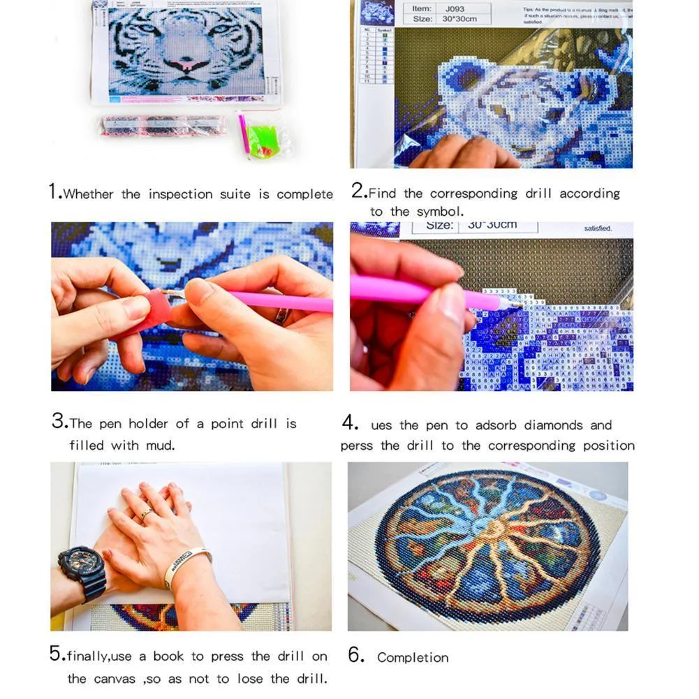 Girl 5D DIY Full Drill Diamond Painting-(Canvas : 30*30cm/11.82*11.82in)