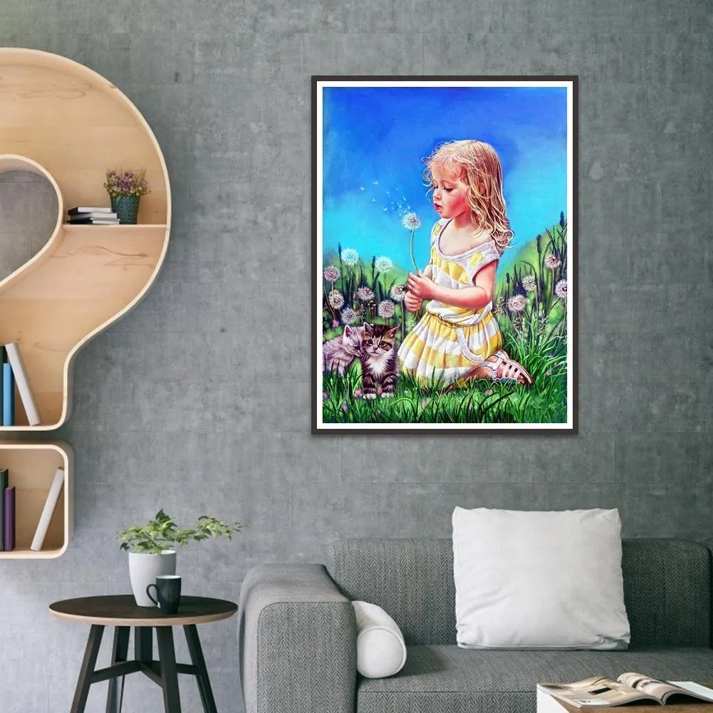 Girl 5D DIY Full Drill Diamond Painting