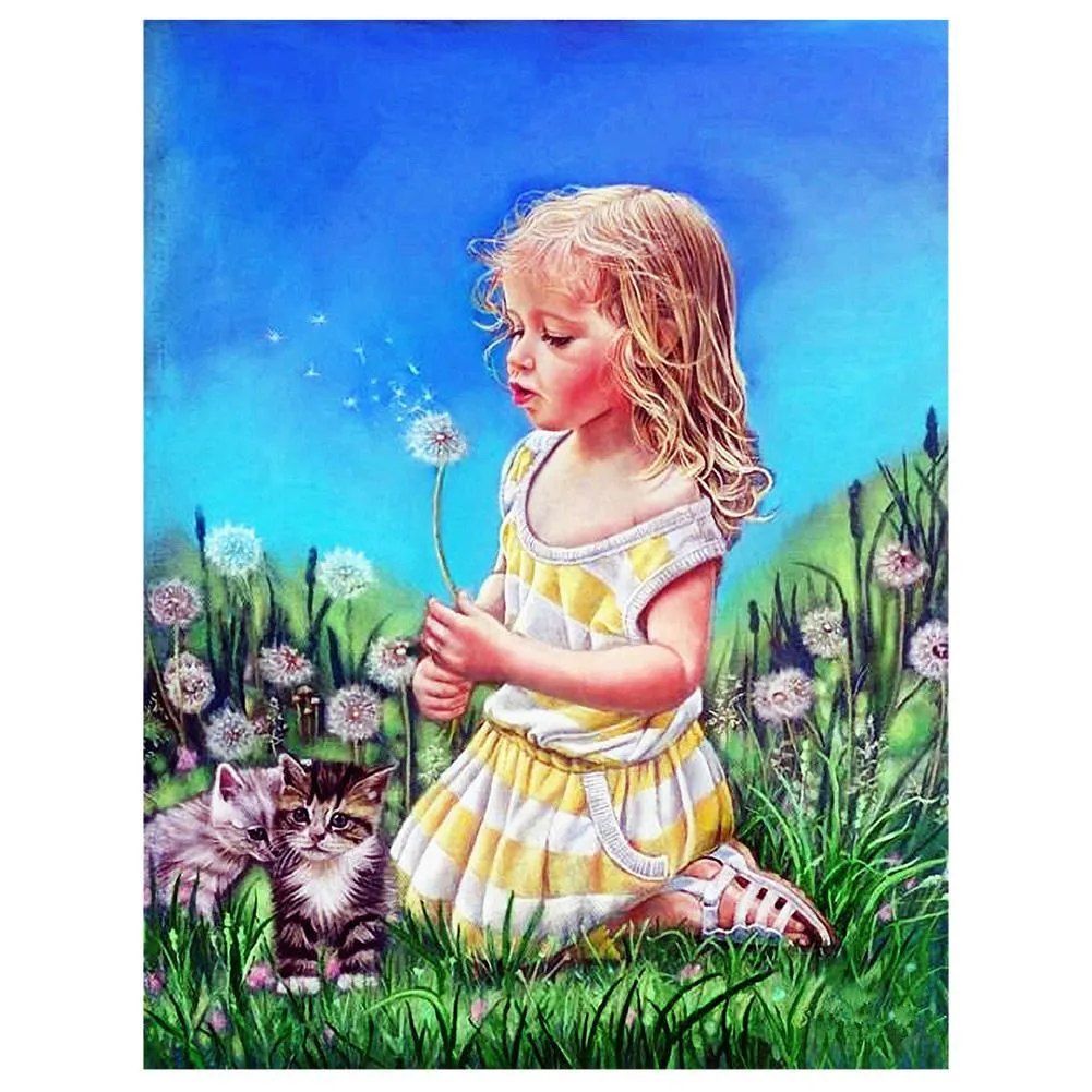 Girl 5D DIY Full Drill Diamond Painting