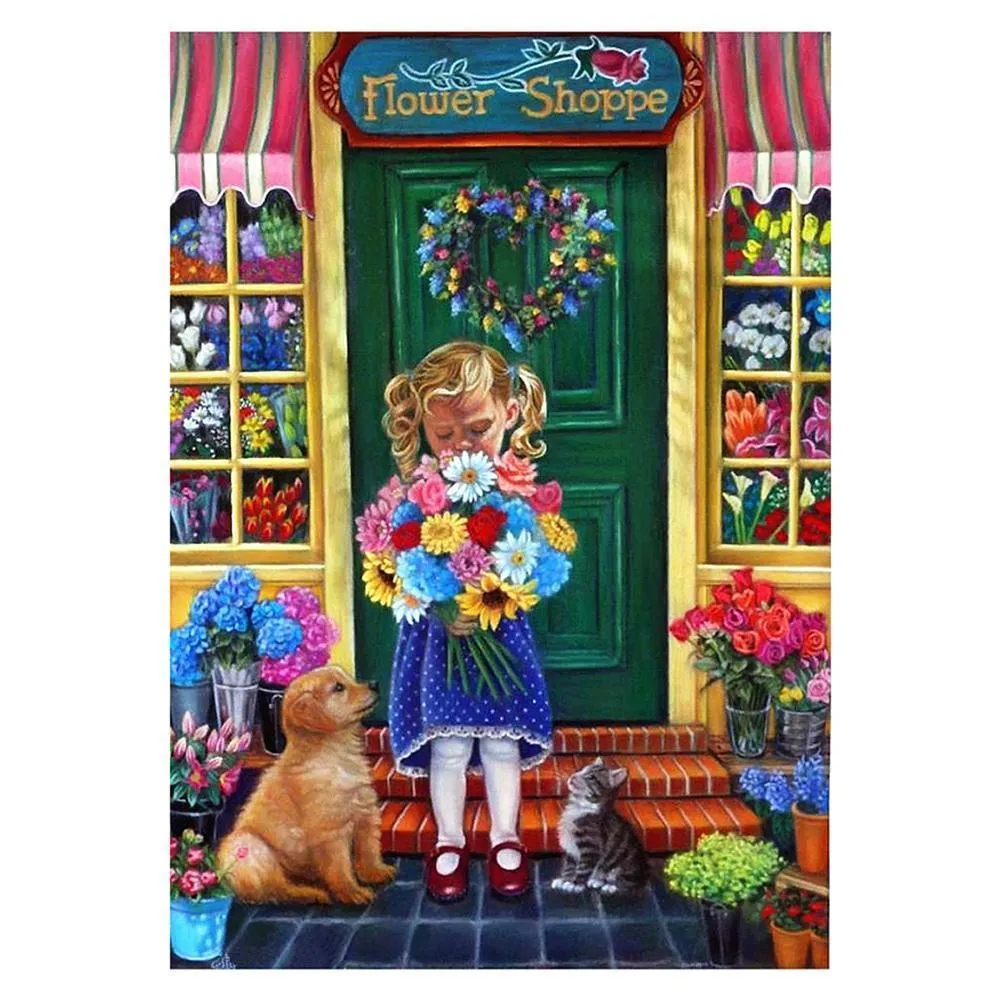 Girl 5D DIY Full Drill Diamond Painting