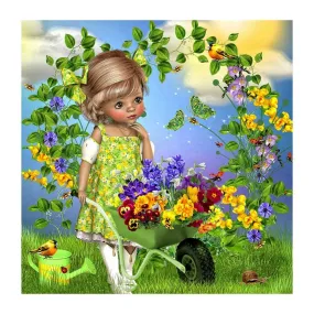 Girl 5D DIY Full Drill Diamond Painting