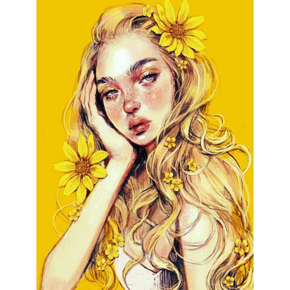 Girl DIY Full Drill Diamond Painting