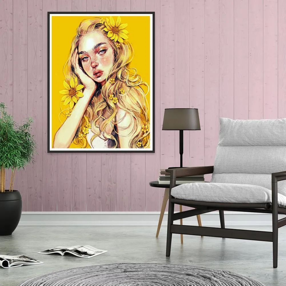 Girl DIY Full Drill Diamond Painting