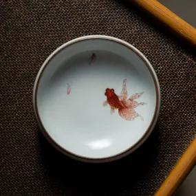 Gohobi Hand-painted Gold Fish Tea Cup