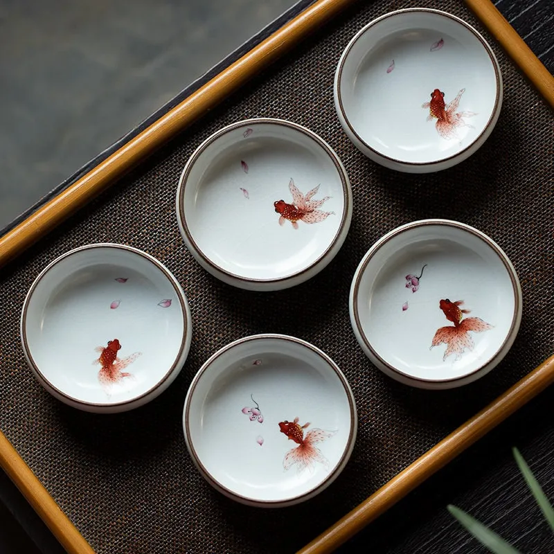 Gohobi Hand-painted Gold Fish Tea Cup