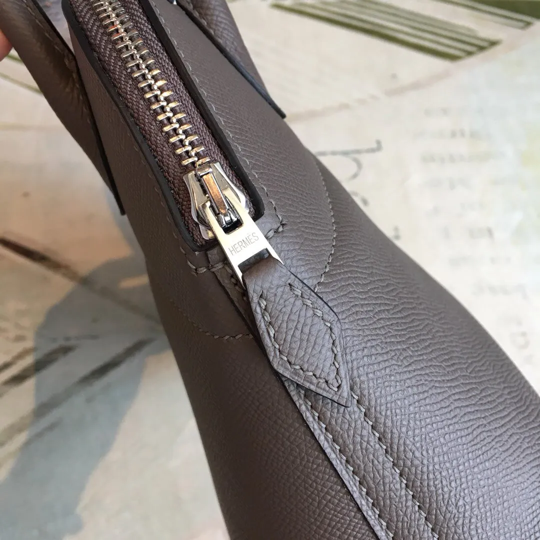 HM Bolide Bag Blue For Women Silver Toned Hardware 12.6in/32cm