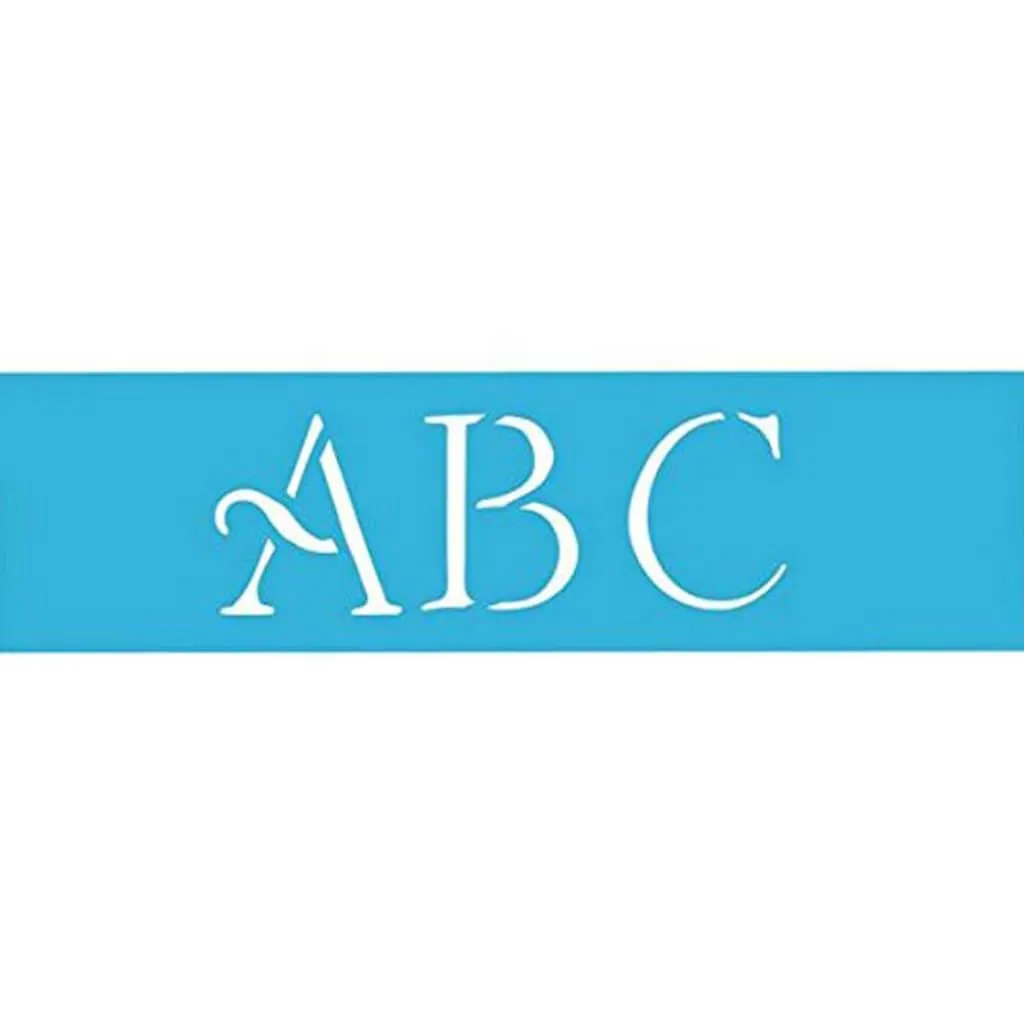 Home Decor Series 3" Simple Script Alphabet 6X18