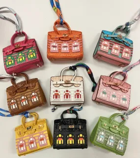 House Mini Bag Charm - Holds Gift Cards