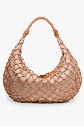 LARGE LUNA BAG | TAWNY VEGAN LEATHER
