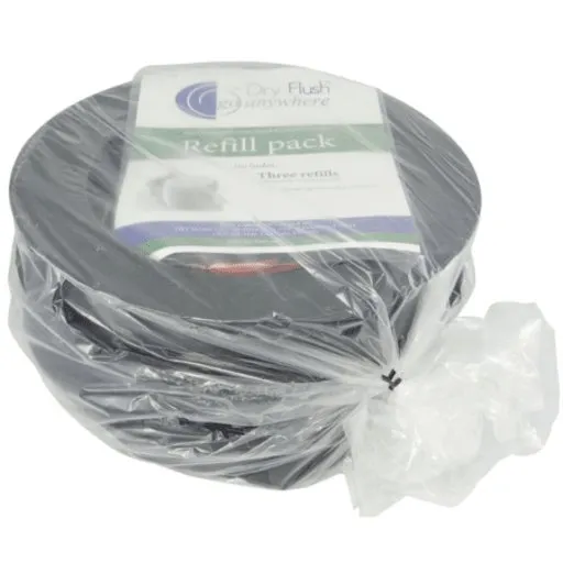 Laveo™ by Dry Flush Refill Pack of 3
