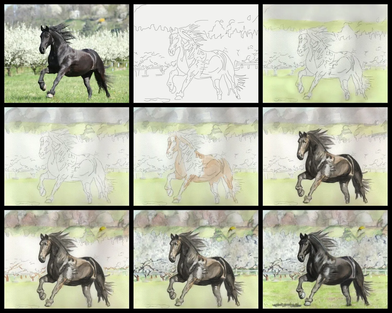 Learn to Paint Horses and Dogs In Watercolor For The Absolute Beginner