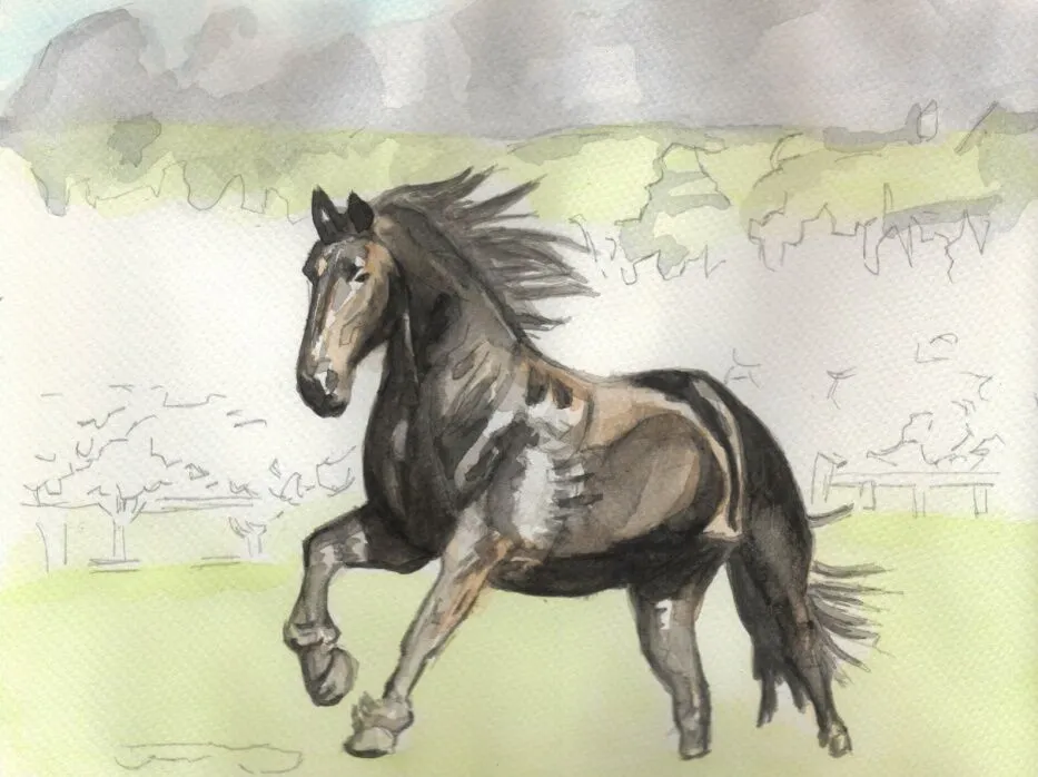Learn to Paint Horses and Dogs In Watercolor For The Absolute Beginner