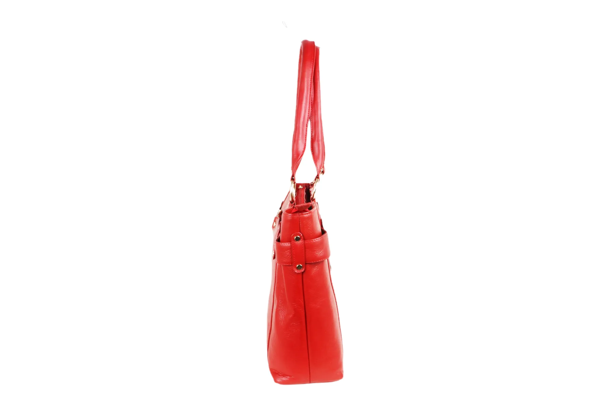 LEATHER HAND BAG 43804 (RED)