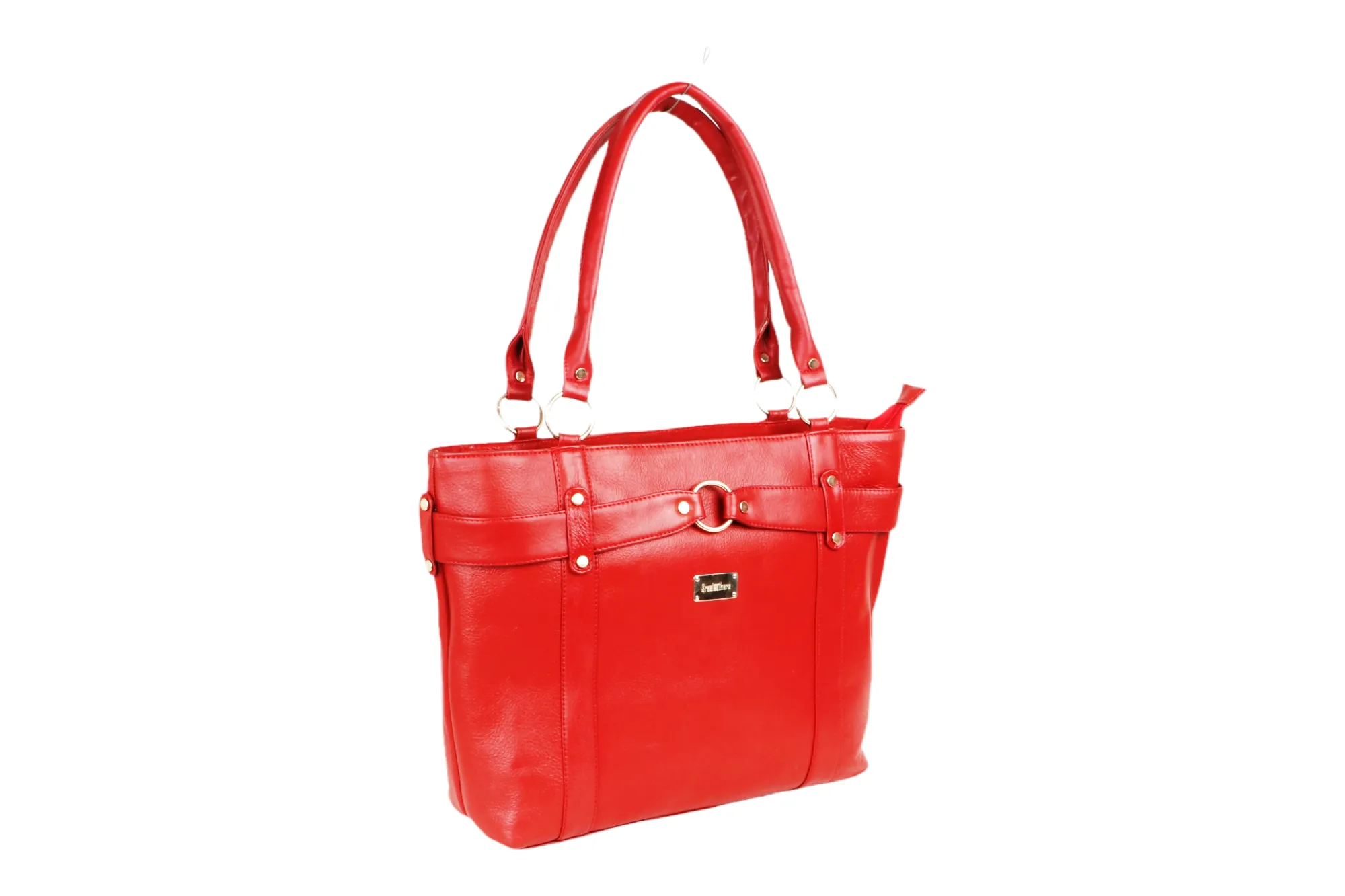 LEATHER HAND BAG 43804 (RED)