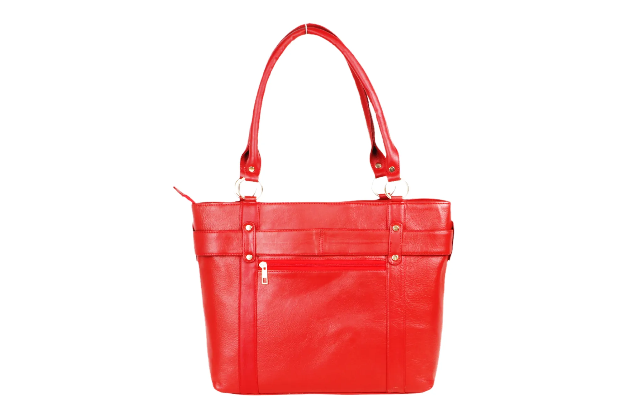 LEATHER HAND BAG 43804 (RED)