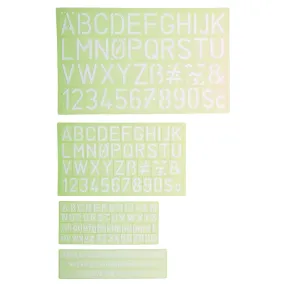 Lettering Stencil Guide 4pc