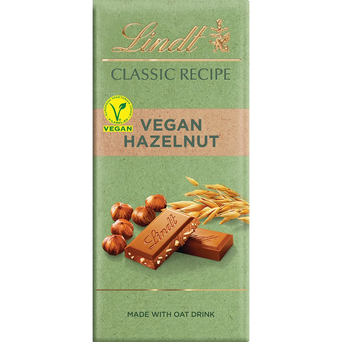 Lindt Classic Vegan Hazelnut Chocolate 100g